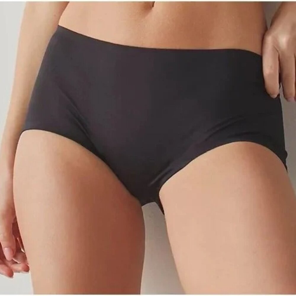 Free People We Are Hah Hipster Boyshort Panty Noir Black Seamless Comfort NWT